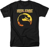 Mortal Kombat Classic Logo Black T-Shirt - XXL