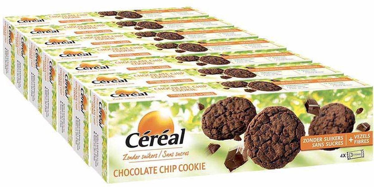 Goedkoopste Céréal Chocolate Chip Cookie - 7 x 130 gr - Voordeelverpakking