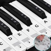 Premium Paintings - Piano stickers - Keyboard stickers - Piano leren spelen - 88 toetsen - Voor beginners en gevorderden