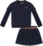 Koko Noko BIO Basics Set(2delig) Rok Nika en Sweater Nova Blauw - Maat 86/92