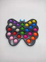 Simple dimple XL vlinder-zwart-multikleuren-pop-it-speelgoed