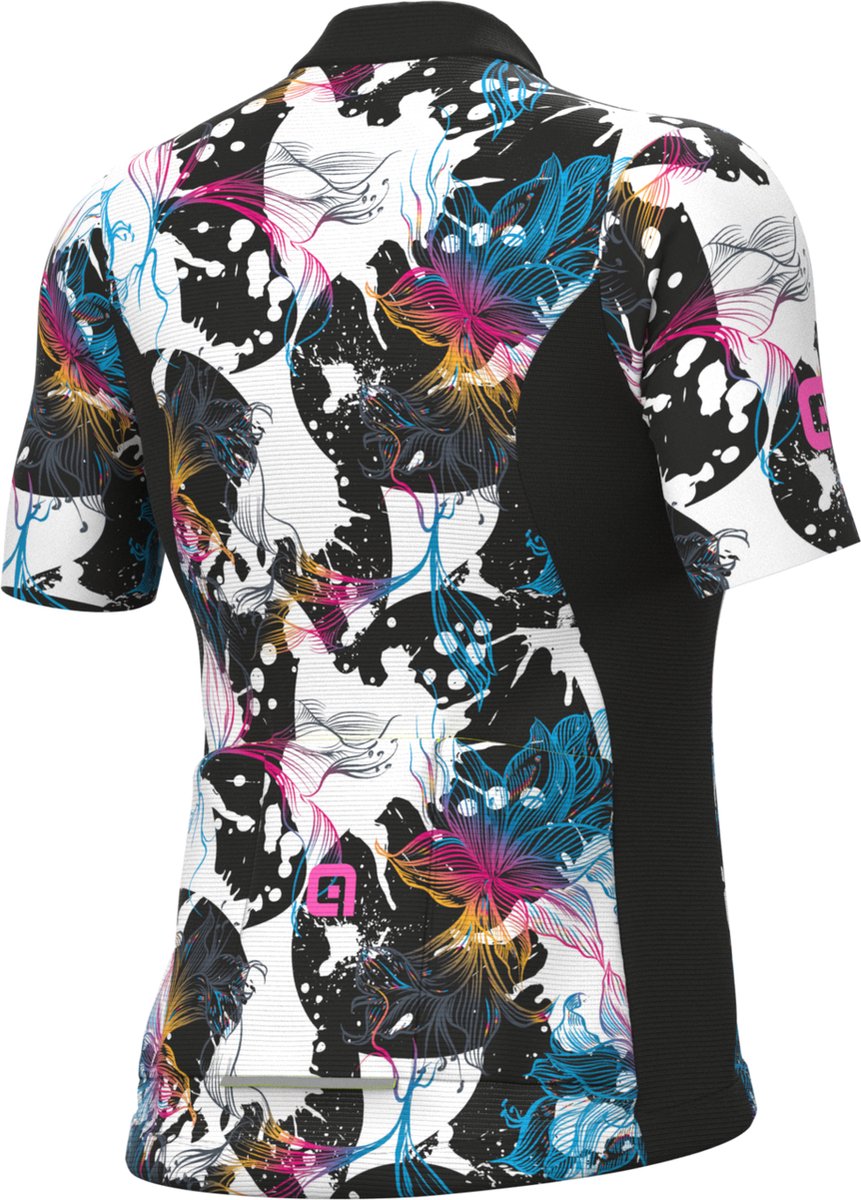 Ale Dames Fietsshirt Korte Mouwen Solid Chios - Wit - L - Valt klein