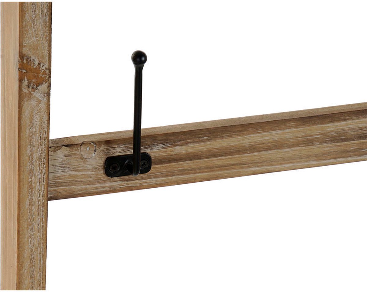 Handdoekenrek DKD Home Decor Metaal Spar Natuurlijk (44 x 4 x 186 cm)