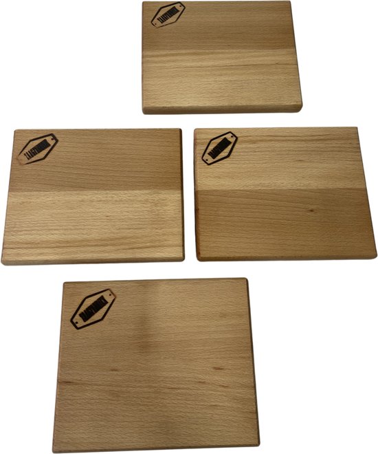 Silk Route Home Premium Acacia Slagersblok - 38 x 26 x 4 cm - mesvriendelijk, morsbescherming, sapgroef en vingergroeven - heavy-duty houtsnij-/serveerplank