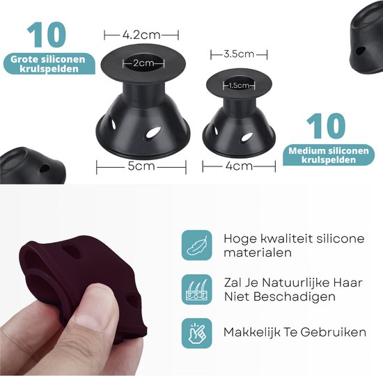 BeautyFit® - Nieuwste Krulspelden - Heatless Curls - Haarrollers - Krullen Zonder Hitte - Krullers - Haar Rollers Zelfklevend - Haarkruller tijgerprint