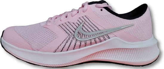 Nike Downshifter 11 GS - Pink/Metallic Silver - Maat 35.5