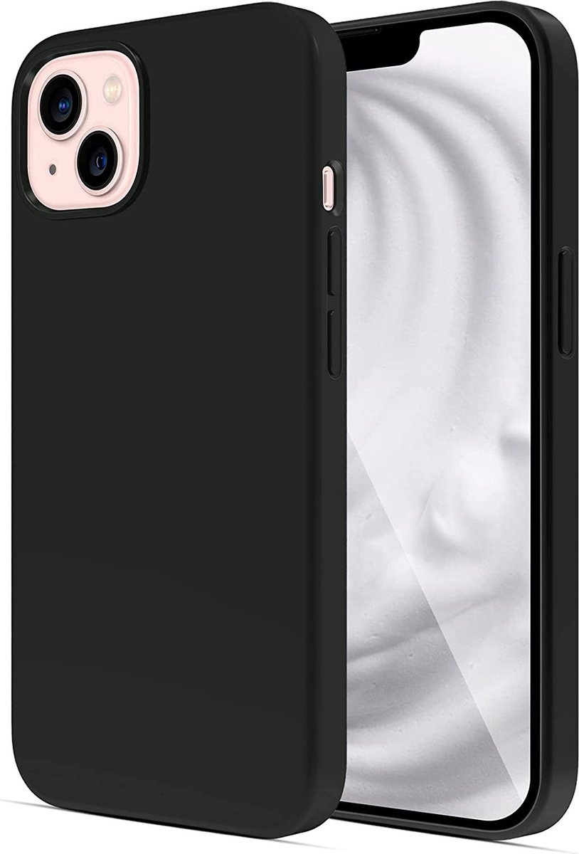 iPhone 14 hoesje zwart siliconen case apple hoesjes back cover hoes
