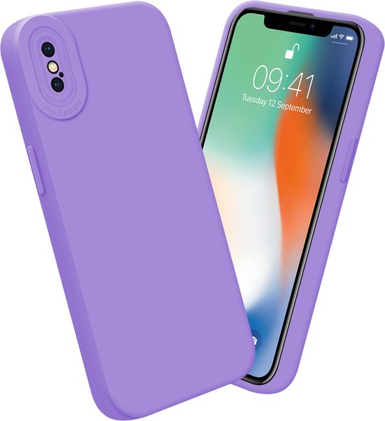 Coque Cadorabo pour Apple iPhone XS MAX en FLUID LIGHT PURPLE - Coque de protection en silicone TPU souple