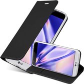 Cadorabo Hoesje voor LG G5 in CLASSY ZWART - Beschermhoes met magnetische sluiting, standfunctie en kaartvakje Book Case Cover Etui