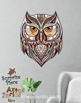 Decoratieve Houten puzzel | Owl | Surprise Piece | houten puzzel | Legpuzzel | 628 stukjes - 43,5 x 58,5 cm