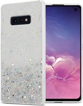 Cadorabo Hoesje geschikt voor Samsung Galaxy S10e in Transparant met Glitter - Beschermhoes van flexibel TPU silicone met fonkelende glitters Case Cover Etui