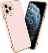 Coque Cadorabo pour Apple iPhone 11 PRO en Rose Brillant - Or Rose - Coque de protection en silicone TPU souple et avec protection pour appareil photo