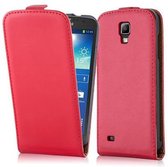 Cadorabo Hoesje geschikt voor Samsung Galaxy S4 ACTIVE in CHILI ROOD - Beschermhoes Case Cover in flip-design, gemaakt van glad kunstleder