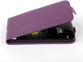 Cadorabo Hoesje geschikt voor LG G5 in BORDEAUX PAARS - Beschermhoes in flip-design Case Cover van getextureerd imitatieleer