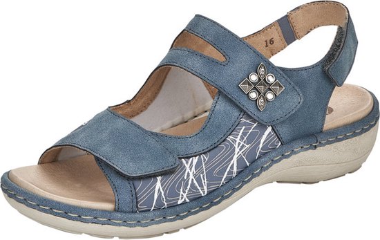 Remonte -Dames - blauw - sandalen - maat 39