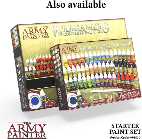 The Army Painter Wargamers Mega Acrylic Paint Set Warpaints Miniature  Painting