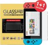 Geschikt voor Nintendo Switch Screenprotector - 9H Tempered - Gehard glas - Bescherm glas - 2 stuks