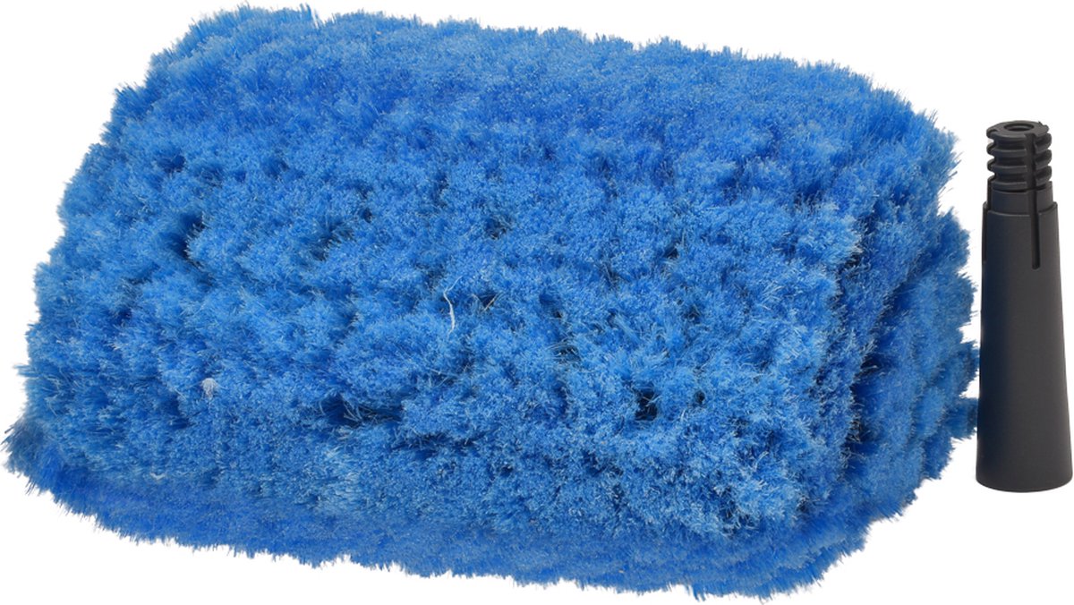 D&L Professionele Vijfzijdige Wasborstel - 25cm - Blauw