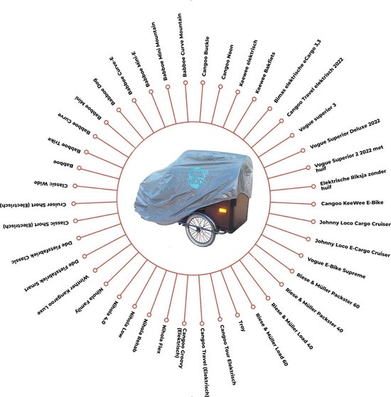 CUHOC Topkwaliteit Diamond Bakfietshoes Voor (kleine) Bakfiets (met huif) van CUHOC — afbeelding 4