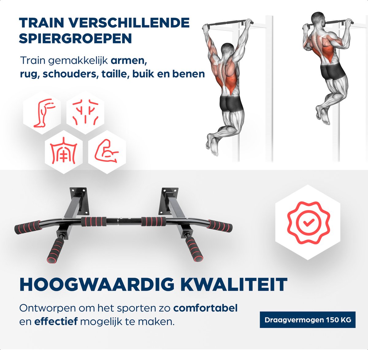 SOUTHWALL Pull Up Bar PRO - Optrekstang Wandmontage thumbnail 6