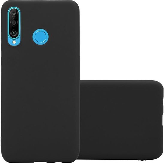 Cadorabo Case Compatible with Huawei P30 Lite in Glossy Mint Green - Gold - Protective Cover in Flexible TPU Silicone and with Camera Protection