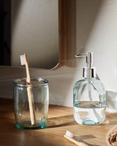 Kave Home - Gobelet de salle de bain en verre Trella transparent 100% recyclé
