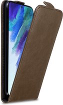 Cadorabo Hoesje voor Samsung Galaxy S22 in KOFFIE BRUIN - Beschermhoes in flip design Case Cover met magnetische sluiting