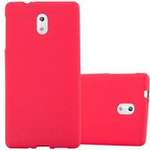 Cadorabo Hoesje geschikt voor Nokia 3 2017 in FROST ROOD - Beschermhoes gemaakt van flexibel TPU silicone Case Cover