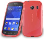 Cadorabo Hoesje geschikt voor Samsung Galaxy ACE STYLE in INFERNO ROOD - Beschermhoes gemaakt van flexibel TPU silicone Case Cover