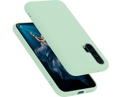 Cadorabo Hoesje geschikt voor Honor 20 PRO in LIQUID LICHT GROEN - Beschermhoes gemaakt van flexibel TPU silicone Case Cover