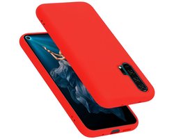 Cadorabo Hoesje geschikt voor Honor 20 PRO in LIQUID ROOD - Beschermhoes gemaakt van flexibel TPU silicone Case Cover