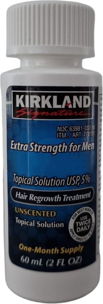 Kirkland Signature Minoxidil 5% 60 ml | Haargroei | Tegen Haaruitval | Baardgroei
