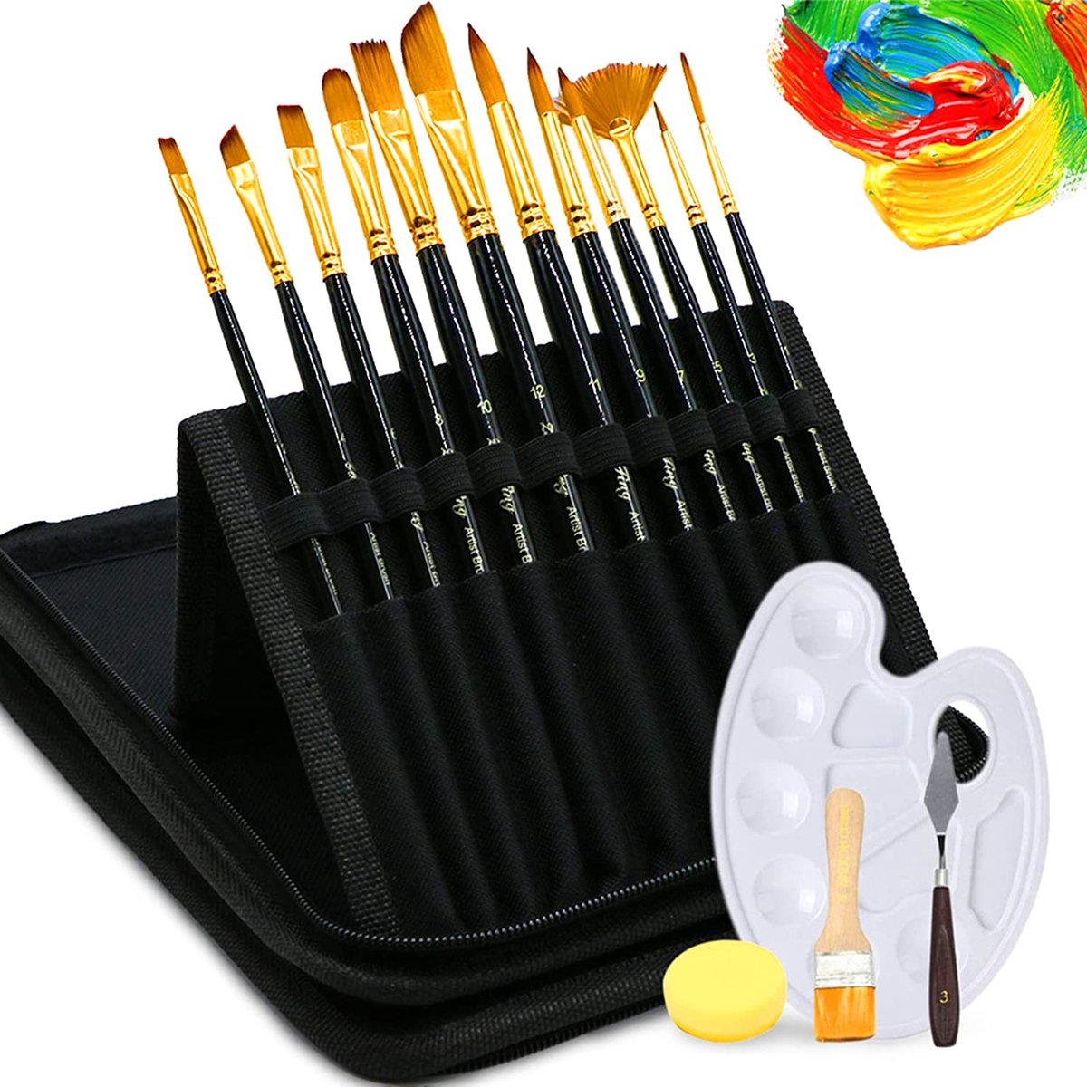 Verf Kwasten - verfroller - Acrylverven -aint brush roll - paint stuff - Verf Borstels Set - Paint Brushes Set12