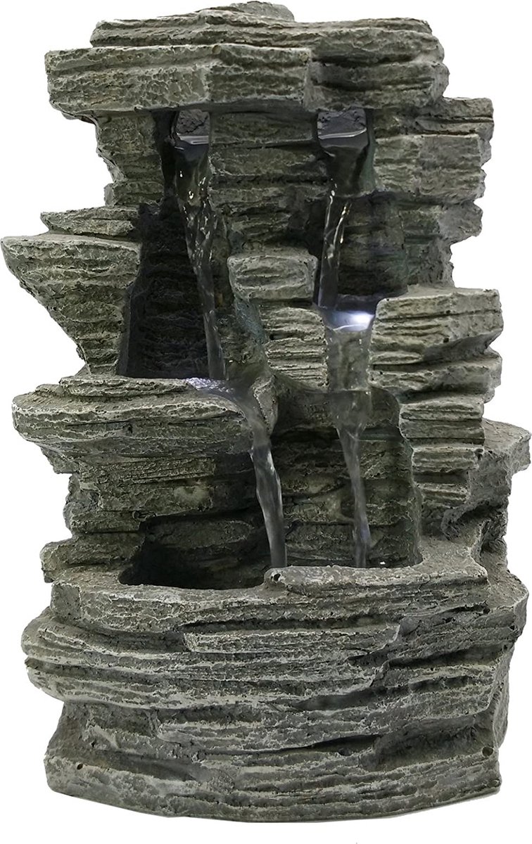 Flightmode- Zen'Light SCFR150 Grand Canyon fontein, grijs, steen, 19 x 16 x 28 cm