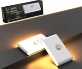 Lueas® Compacte Sensorlamp draadloos – USB-oplaadbaar – Nachtlamp Met Bewegingssensor – LED – Wandlamp