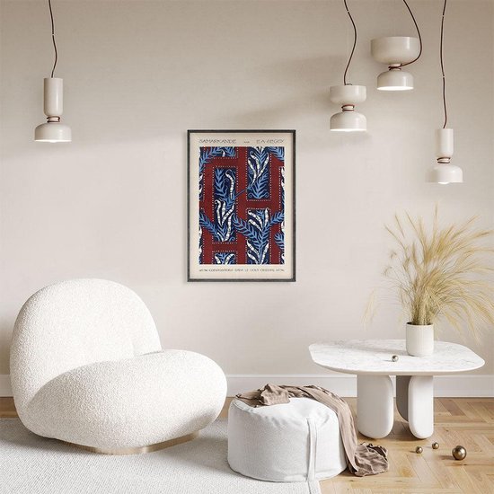 Walljar - Emile-Alain Séguy - Fern Art Deco - Muurdecoratie - Plexiglas schilderij - Walljar