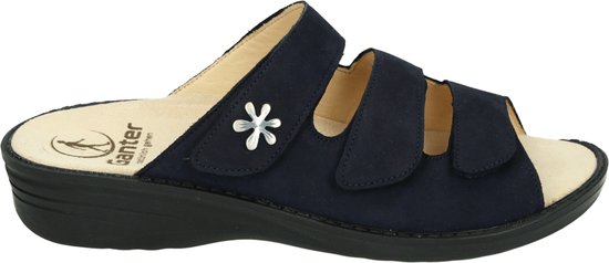 Ganter 205802 - Volwassenen Dames slippers - Kleur: Blauw - Maat: