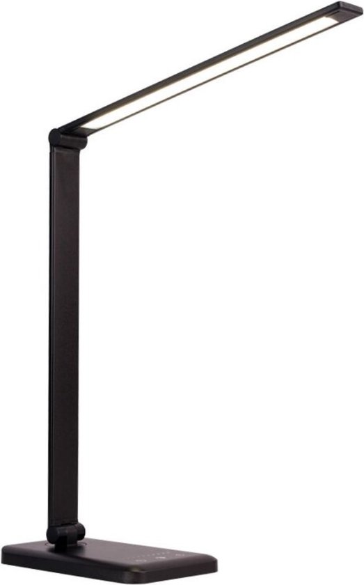 Daglicht Bureaulamp - Bureaulamp LED Draadloos Opladen - Bureaulamp LED Dimbaar - Zwart