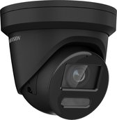 Hikvision DS-2CD2387G2-LSU/SL zwarte 2.8mm 8mp ColorVu Strobe Light en audio alarm vaste turretcamera