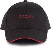 G-TOWN Baseball Cap Black Red