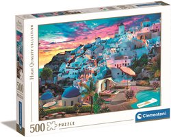 Clementoni - Puzzel - 500 Stukjes - Greece View - Puzzel Voor Volwassenen