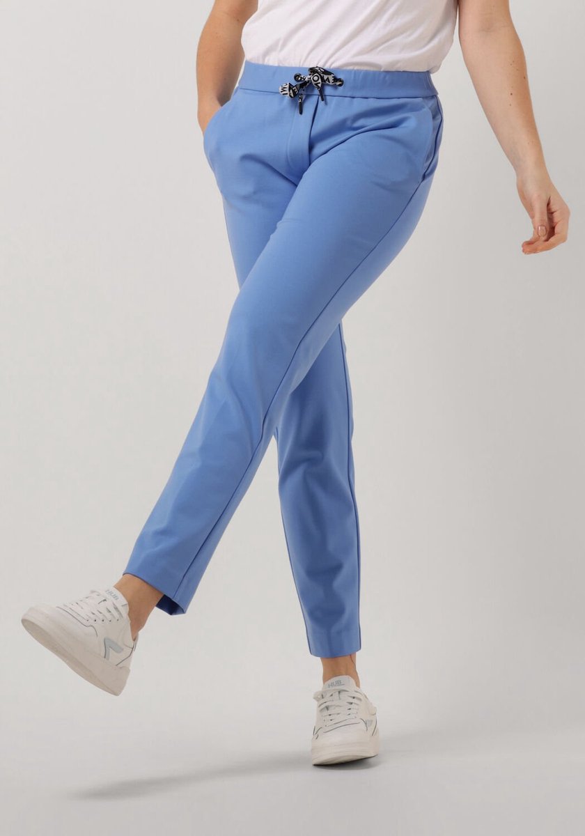 Beaumont Pants Chino Double Jersey Broeken & Jumpsuits Dames - Jeans - Broekpak - Lichtblauw - Maat 34