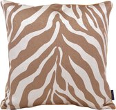 Sierkussen Brown Zebra | 45 x 45 cm | Jacquard/Polyester