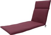 Madison - Coussin Lounger 190x60 - Rouge - Toile Recyclée Beige