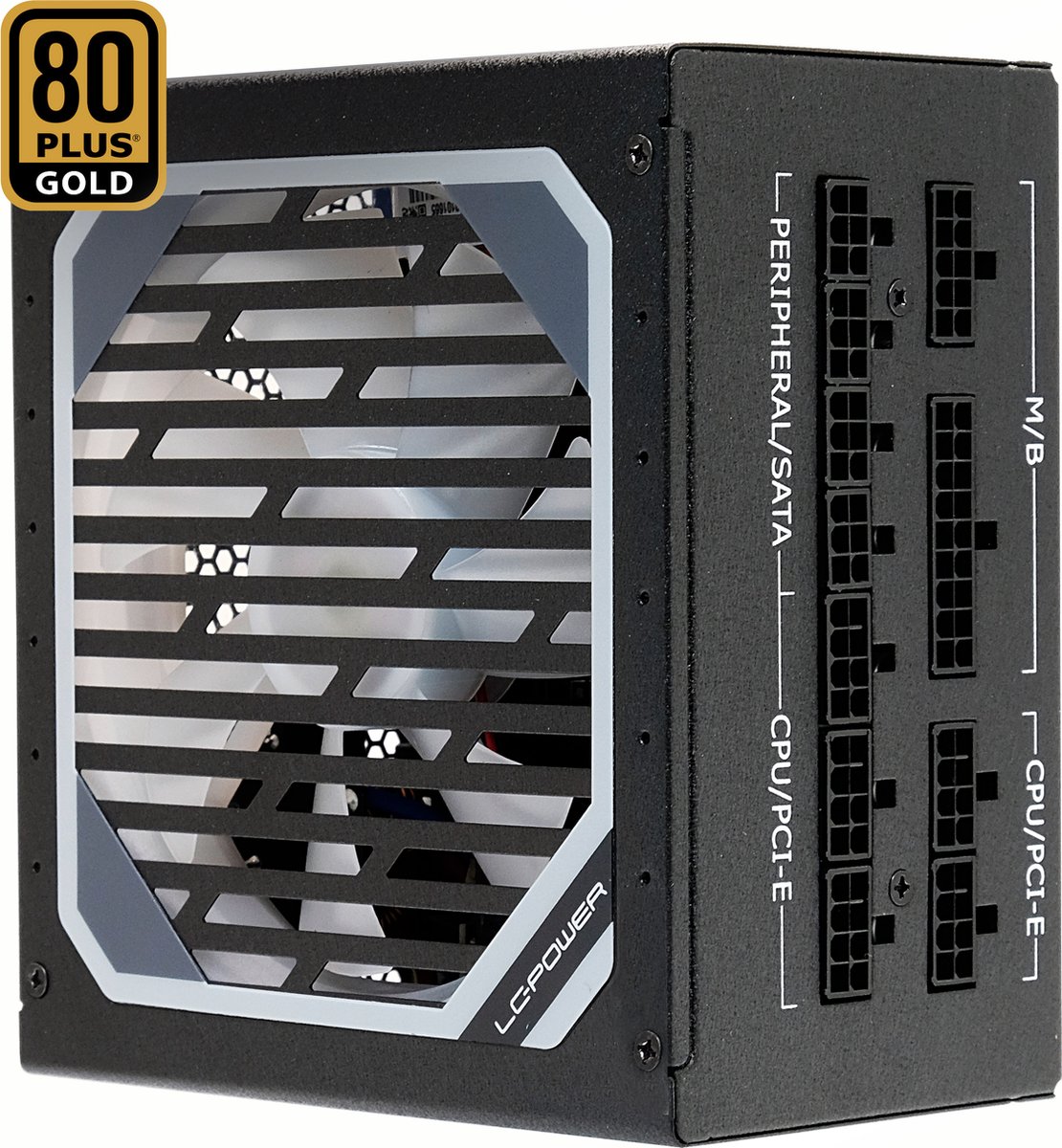 LC-POWER 850W Alimentation PC, Entièrement modulaire,Certifié 80