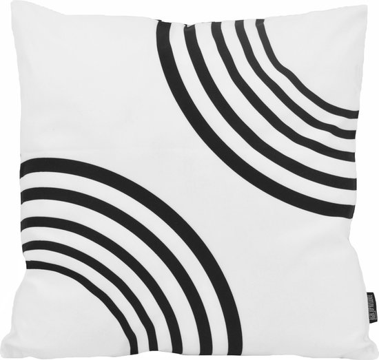 Sierkussen Black Shapes #3 | 45 x 45 cm | Katoen/Polyester