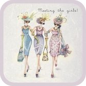 Vierkante onderzetter - Meeting the Girls