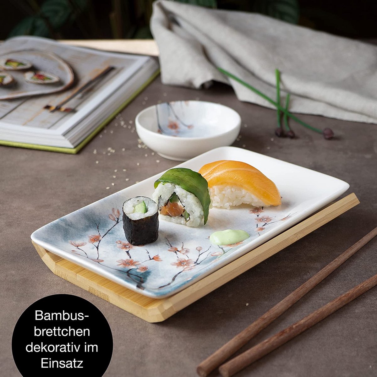 Moritz & Moritz Sushiserviesset voor 2 personen, sushiserveerset met