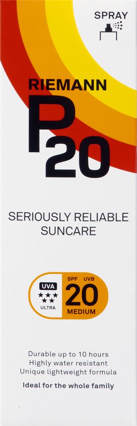 P20 SPF 20 - Zonnebrand Spray - Factor 20 - 100 ml
