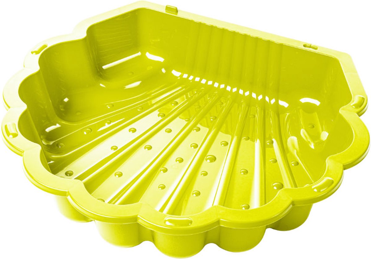 Zandbak schelp geel 2-delig88 x 77cm x 36 cm SwingKing Zandbak / waterbak met deksel — afbeelding 2